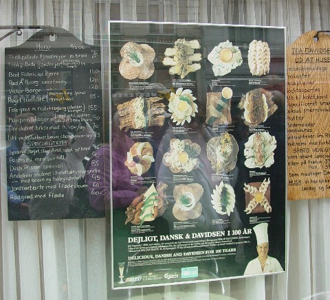 Sandwich menu